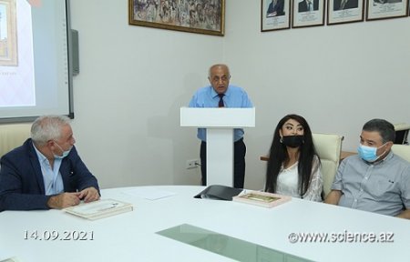 Gənc alim Günel Məliklinin “Azərbaycan Milli Elmlər Akademiyasının şərəfli tarix yolu” kitabının təqdimatı keçirilib