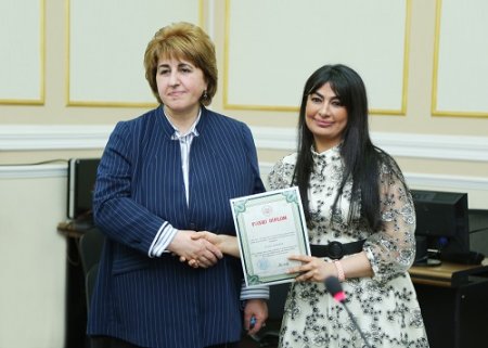 Gunel Malikli was awarded the Honorary Diploma of ANAS