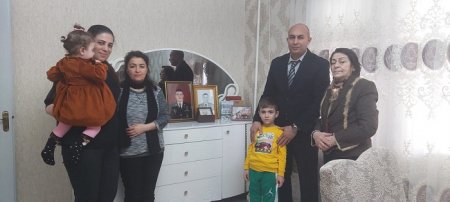 Colleauges of the Institute of Philosophy and Sociology visited the family of martyr Surkhay Nochuyev