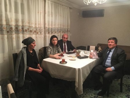 Colleauges of the Institute of Philosophy and Sociology visited the family of martyr Murad Nagiyev