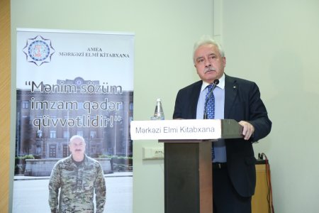 AMEA-da akademik Cahangir Kərimovun anadan olmasının 100 illiyinə həsr edilmiş konfrans keçirilib