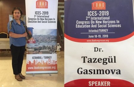 Старший научный сотрудник Института философии НАНА Тазагюль Гасымова приняла участие в  Международном конгрессе в г.Стамбул