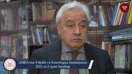 Professor Ilham Mammadzadeh gave an interview to Elm TV regarding report of 2021