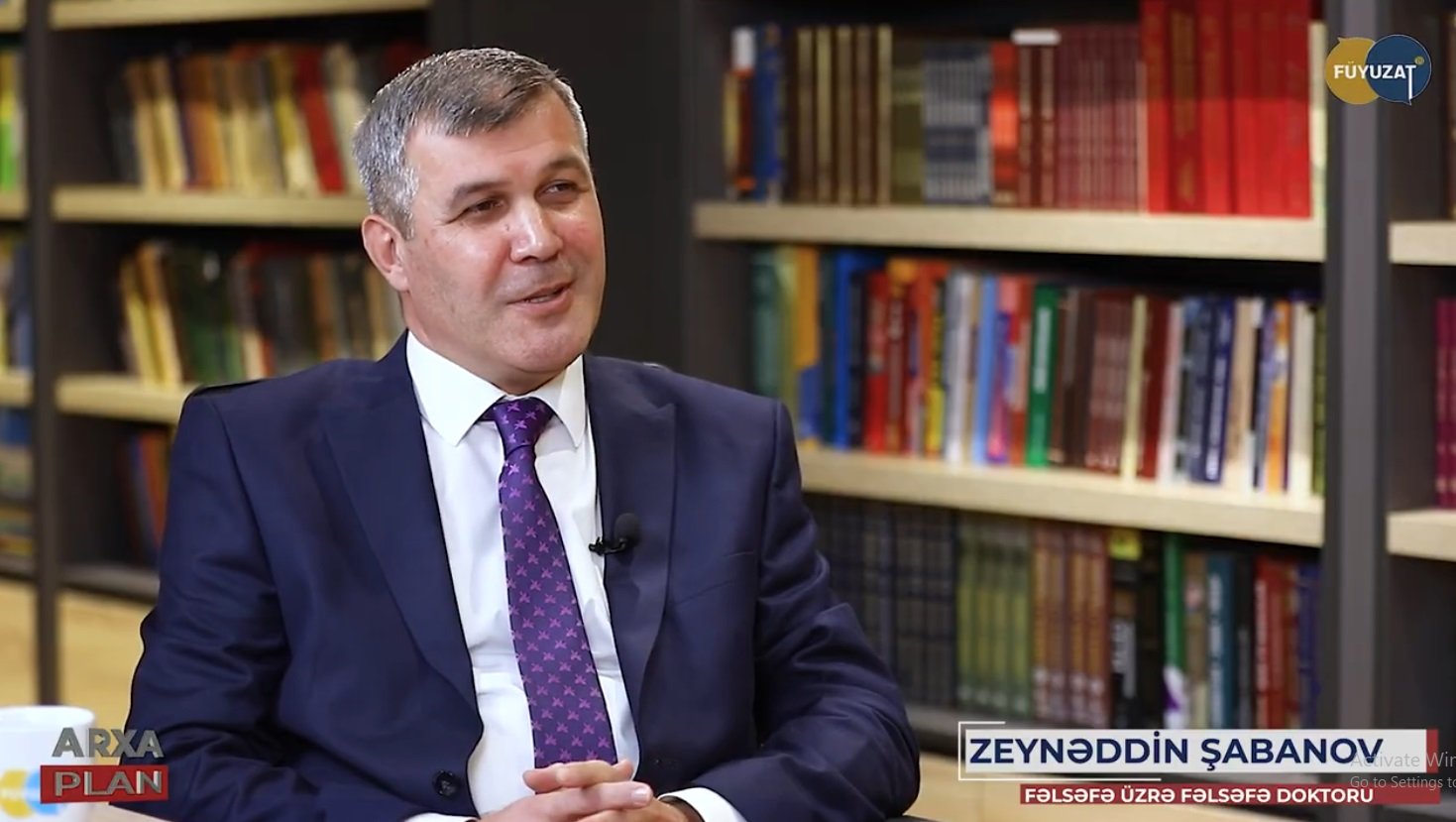 Zeynəddin Şabanov “Füyuzat tv”-nin qonağı olub