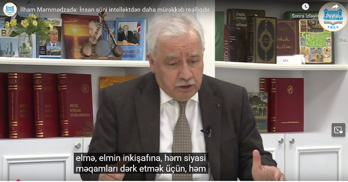 Professor İlham Məmmədzadə "ELM TV" televiziyasının qonağı olub