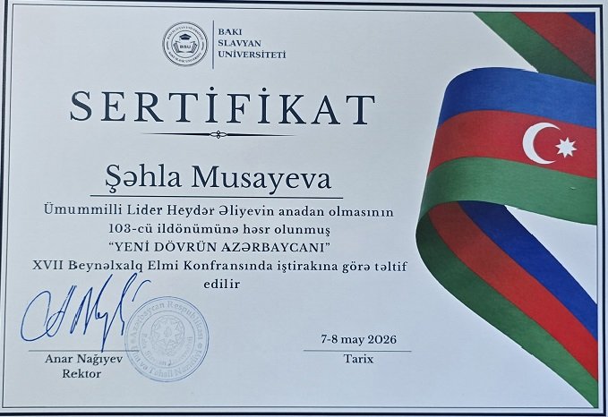 Etika şöbəsinin əməkdaşları sertifikatla təltif olunublar